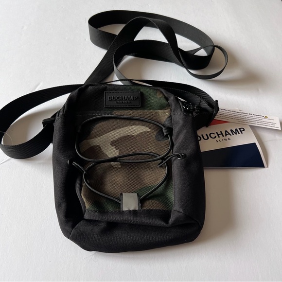 DUCHAMP MINI FLIGHT SLING BAG CAMO PRINT NWT - Picture 4 of 15